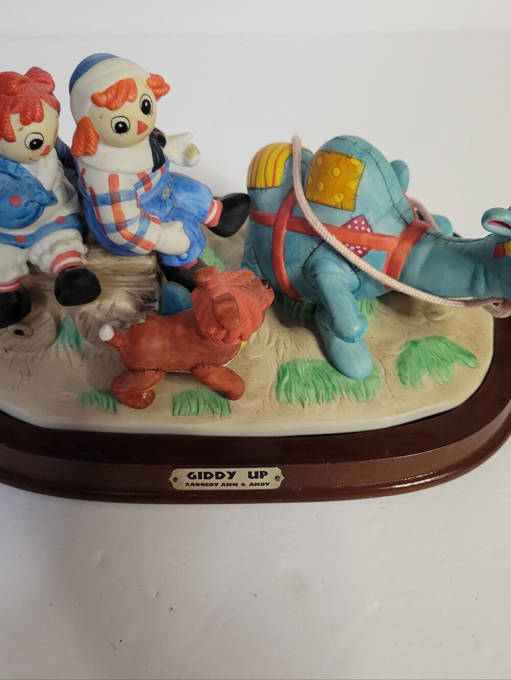 Raggedy Ann & Andy Giddy Up Flambro Limited Edition #1433/3500 Figurine